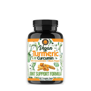 Vegan Turmeric - 60 Veggie Capsules &#40;30 Servings&#41;  | GNC